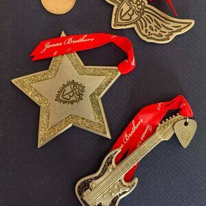 Rare Jonas Brothers JB Logo Ornament Set - 2008/2009 Tour Merch - Set of 3